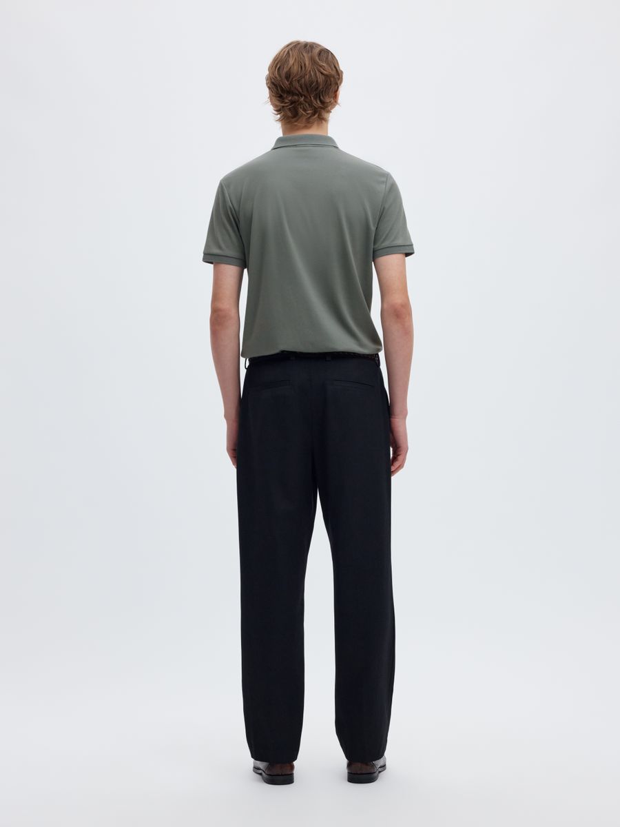 SLHFAVE ZIP SS POLO NOOS