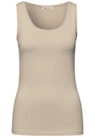 Basic Top mit Rundhals in Unifarbe