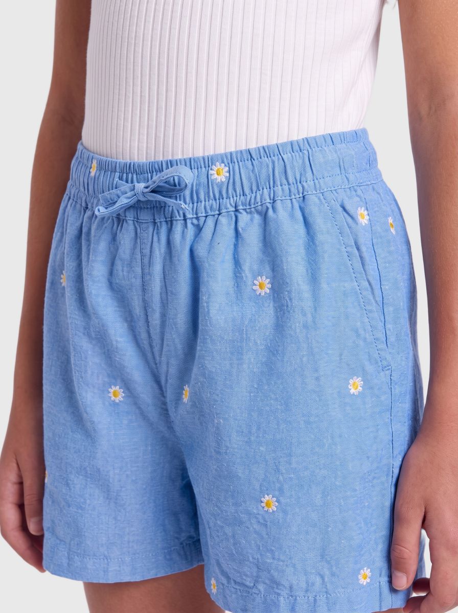 KOGMALOU EMB SHORTS WVN