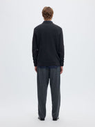 SLMDANE LS KNIT STRUCTURE CREW NECK