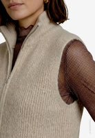 Strickweste mit Reißverschluss