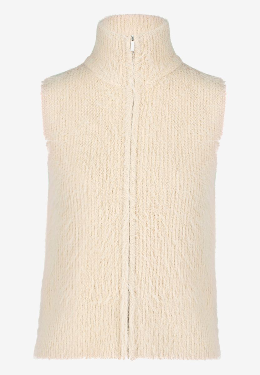 Strickweste mit Reißverschluss