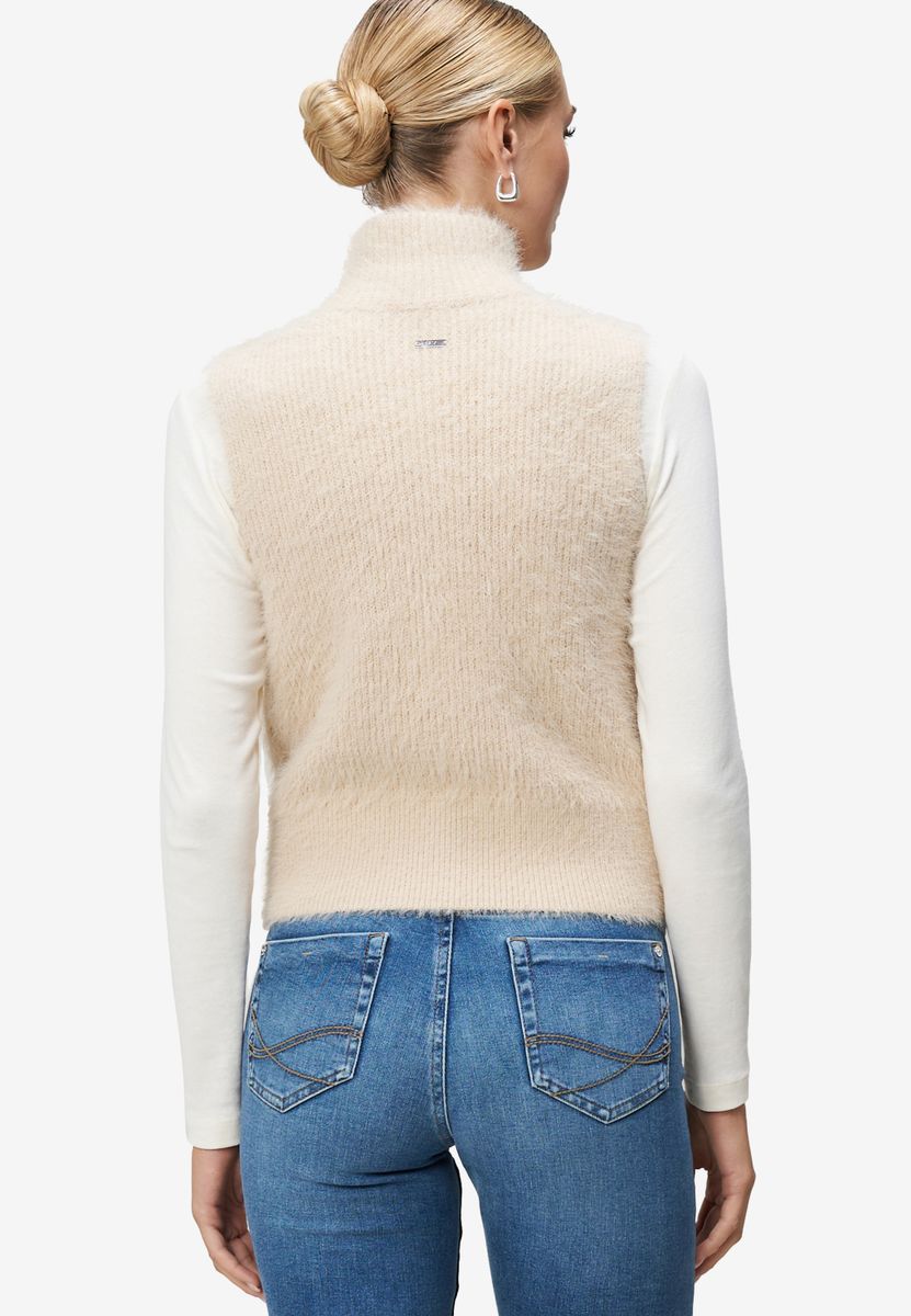 Strickweste mit Reißverschluss
