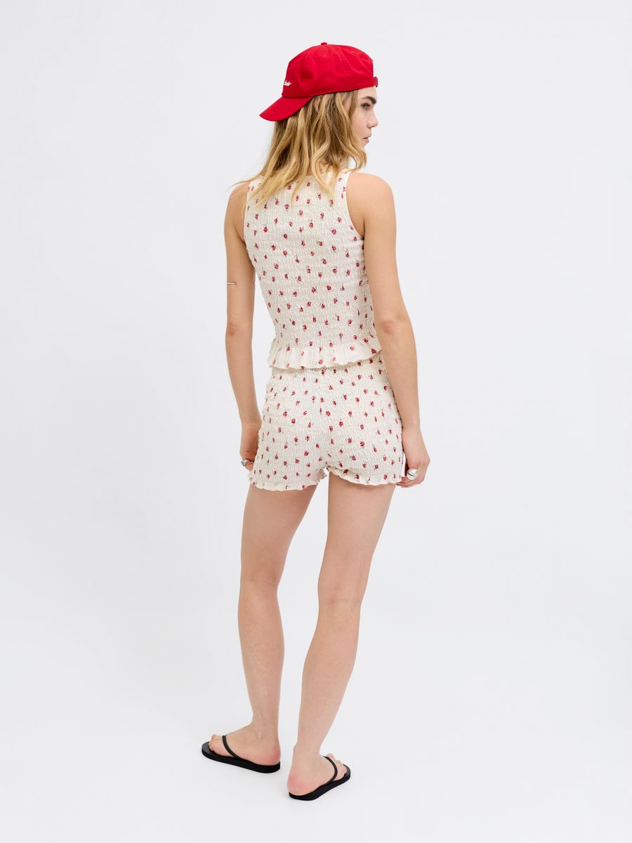 JXZOE SEERSUCKER FULL SMOCK TOP WVN LN