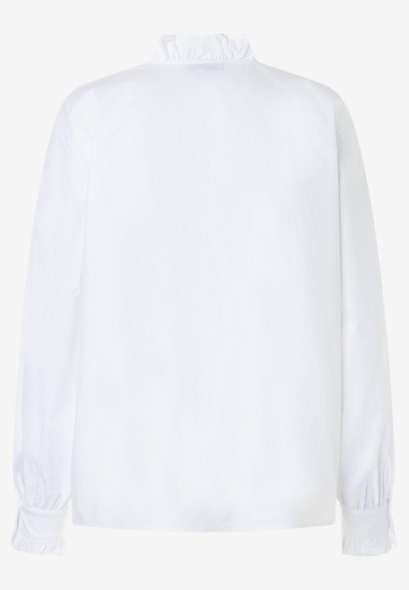 Bluse mit Rüschenkragen