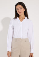 Bluse mit Rüschenkragen