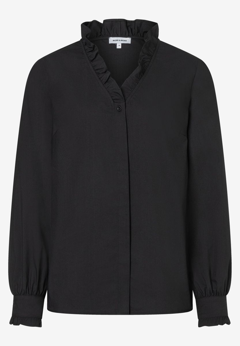 Bluse mit Rüschenkragen