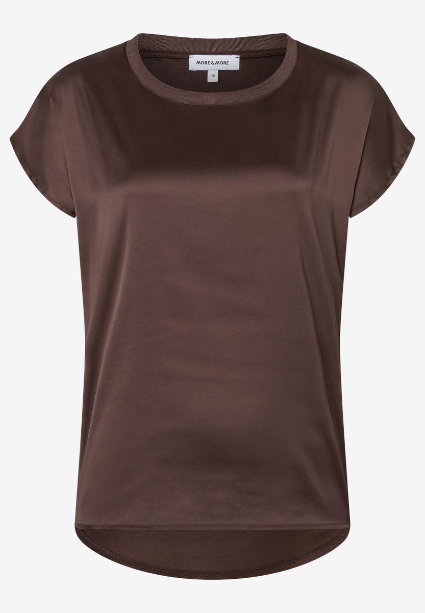 T-Shirt mit Satinfront