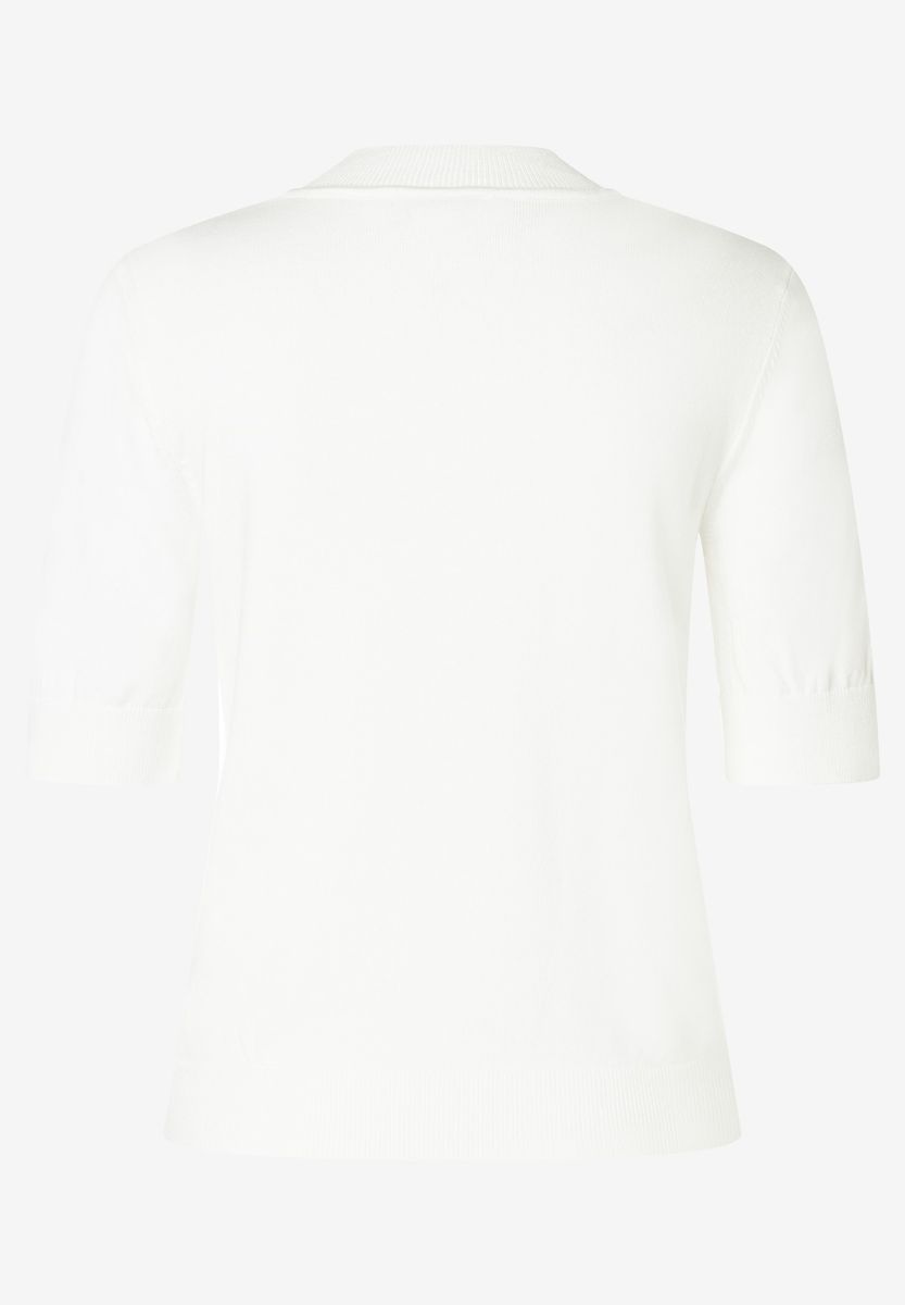 Turtleneck-Pullover mit kurzen Ärmeln
