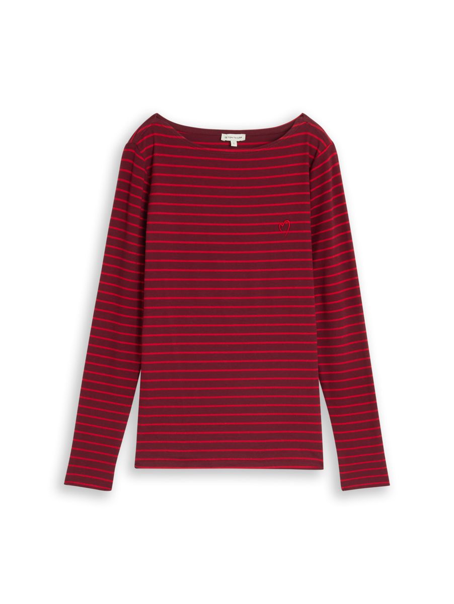 Langarmshirt mit Streifenmuster