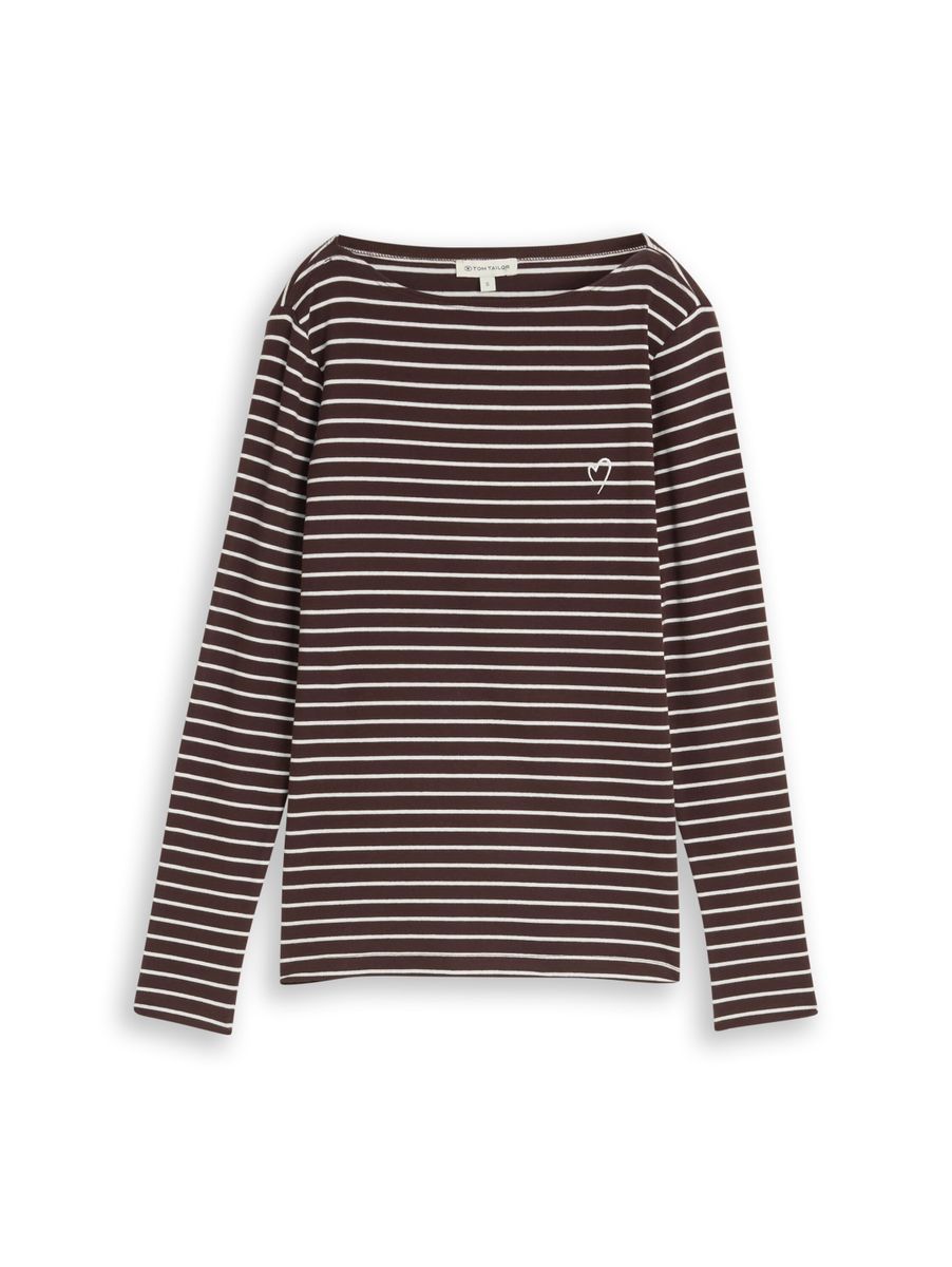 Langarmshirt mit Streifenmuster