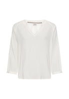 Oversize-Bluse mit Stehkragen