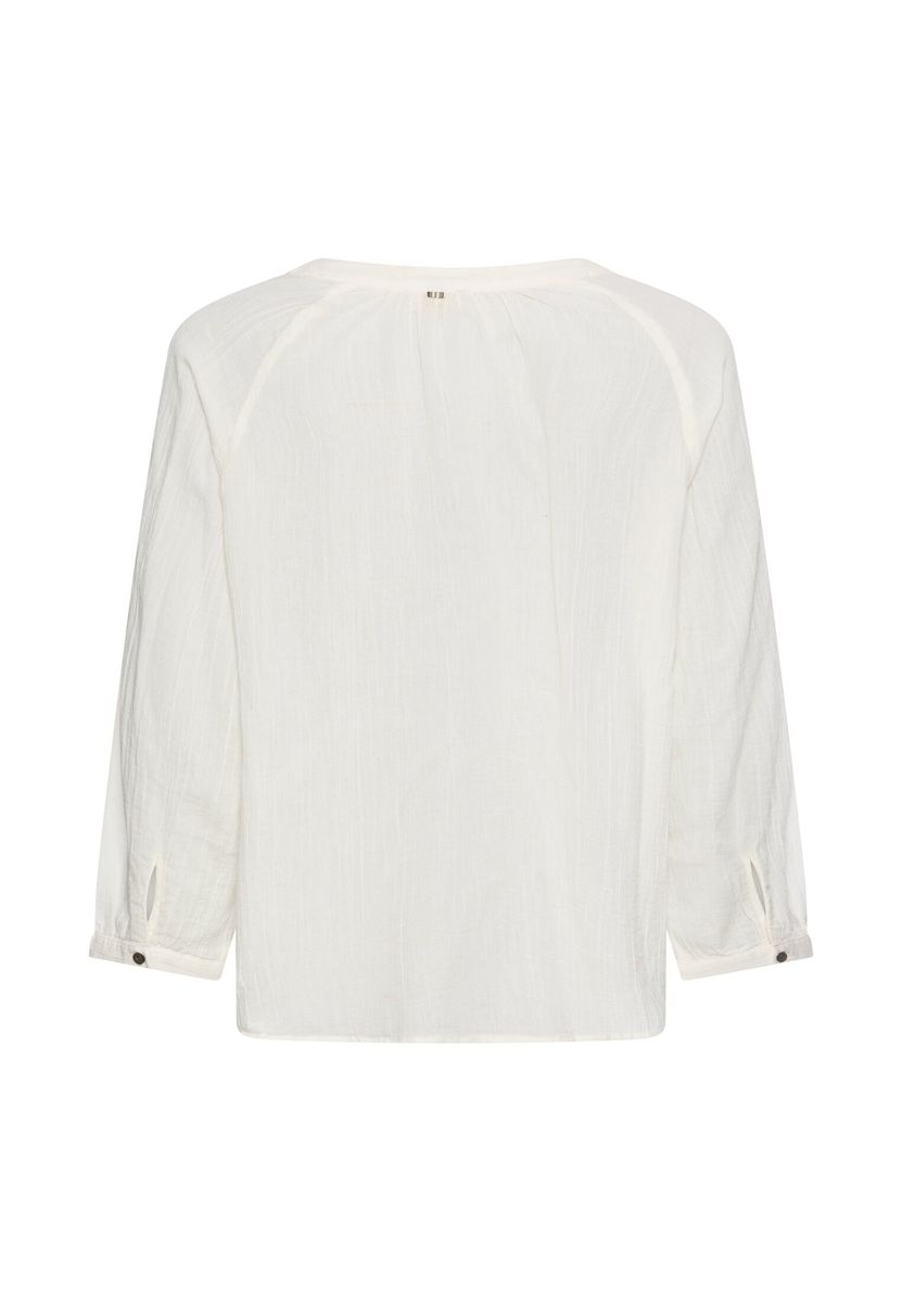 Oversize-Bluse mit Stehkragen