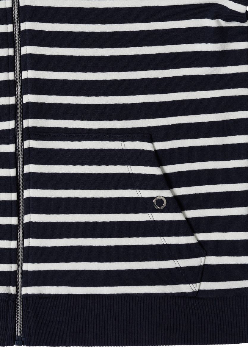 Langarm Jacke mit Kapuze und Struktur