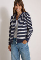 Langarm Jacke mit Kapuze und Struktur