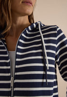 Langarm Jacke mit Kapuze und Struktur