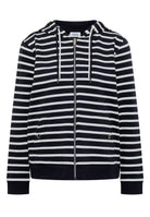 Langarm Jacke mit Kapuze und Struktur