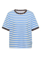 T-Shirt mit Rundhals und Leo-Details