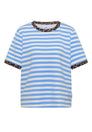 T-Shirt mit Rundhals und Leo-Details
