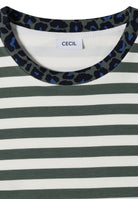 T-Shirt mit Rundhals und Leo-Details