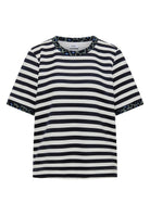 T-Shirt mit Rundhals und Leo-Details
