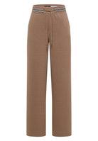 High Waist Straight Leg Hose mit Dessin