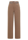 High Waist Straight Leg Hose mit Dessin
