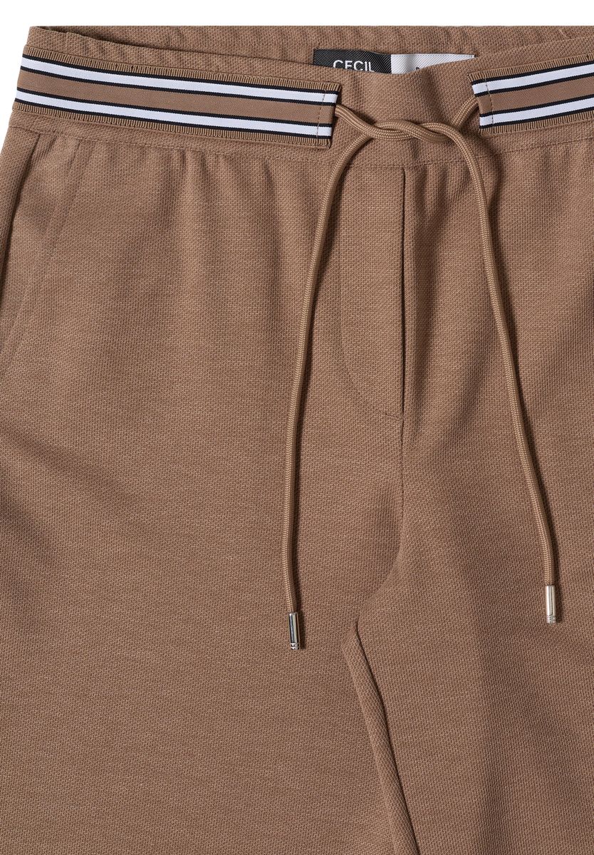 High Waist Straight Leg Hose mit Dessin