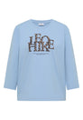 3/4-Arm Shirt mit Wording im Leo-Look