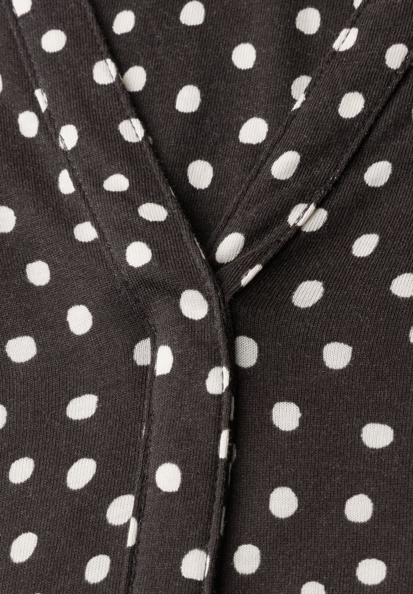 3/4-Arm Shirt mit Split Neck und Print