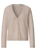 Cadigan mit V-Neck und Knopfleiste