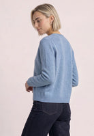 Cadigan mit V-Neck und Knopfleiste