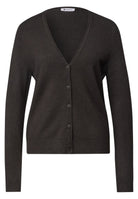 Cadigan mit V-Neck und Knopfleiste