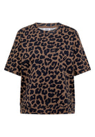 T-Shirt mit Rundhals und Leo-Muster