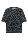 T-Shirt mit Rundhals und Leo-Muster