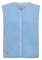 Teddy-Weste mit Softshelldetails