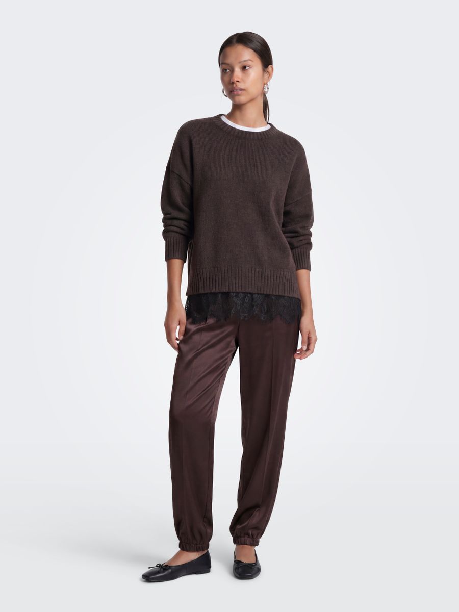ONLEVIE LS LACE MIX O-NECK CS KNT
