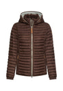 Winddichte Jacke mit seitlichem Strick-Einsatz