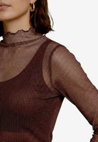 Damen Langarmshirt mit Muster