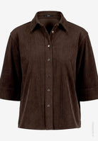 Cord Bluse  mit Knöpfen