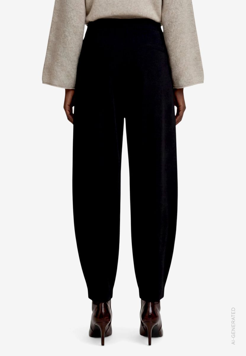 Damen Stoffhose  mit Bundfalten