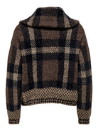 ONLMAROON LS ZIP COLLAR CARDIGAN KNT