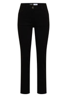 Mid Waist Straight Leg Jeans im Casual Fit