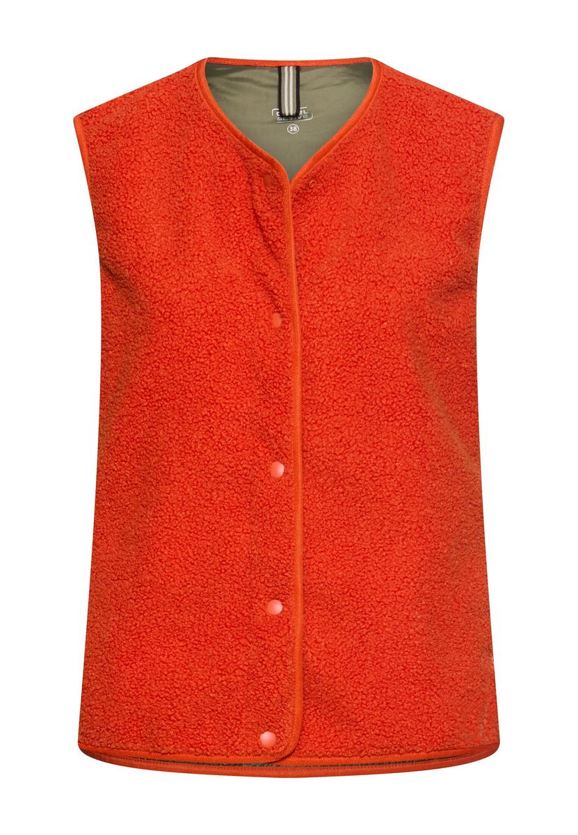 Teddy Weste mit seitlichen Eingrifftaschen