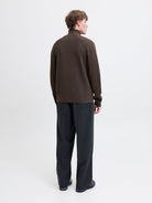 JJMILANO STITCH KNIT HALF ZIP SN
