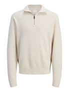 JJMILANO STITCH KNIT HALF ZIP SN
