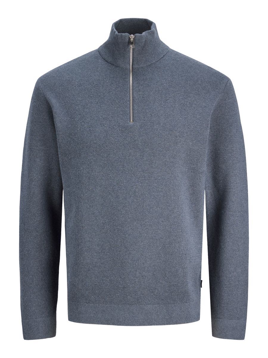 JJMILANO STITCH KNIT HALF ZIP SN
