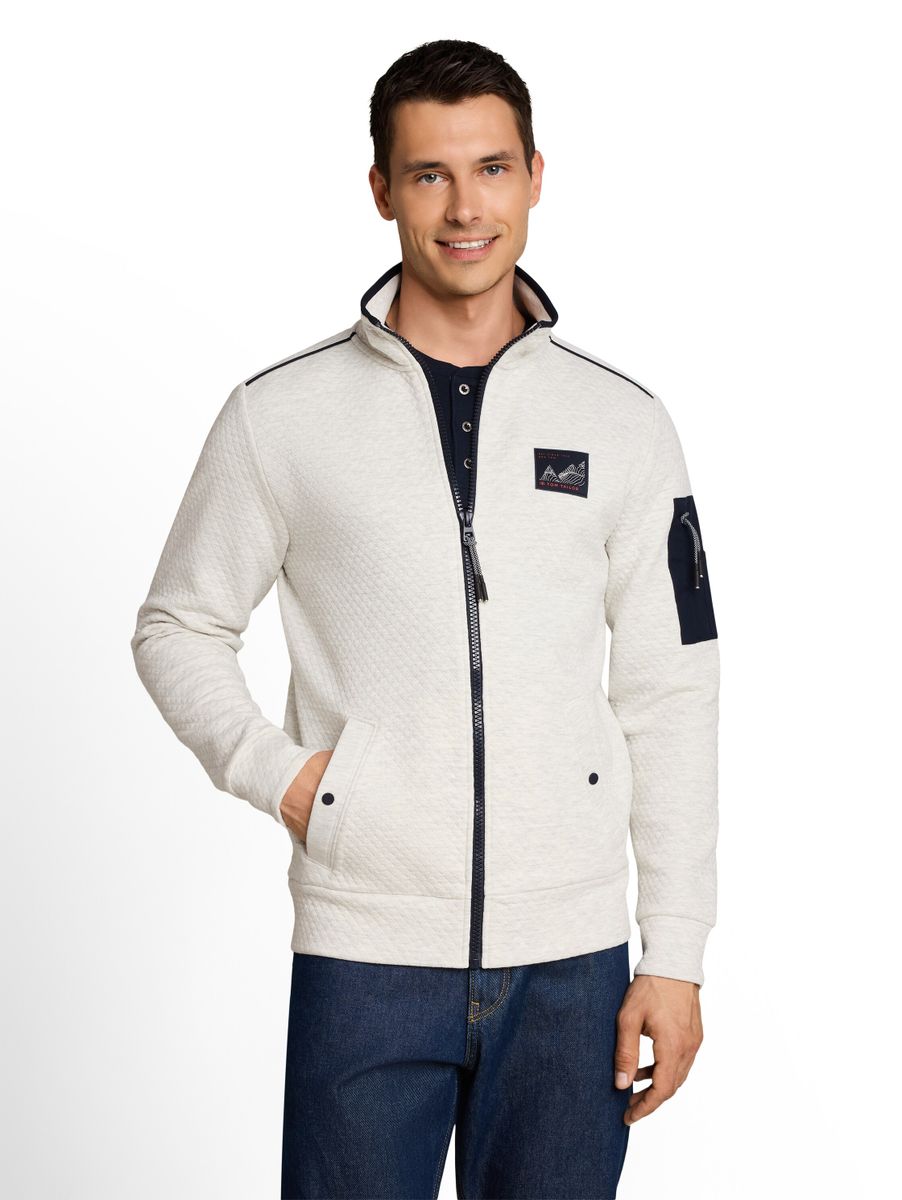 Sweatjacke mit Stehkragen