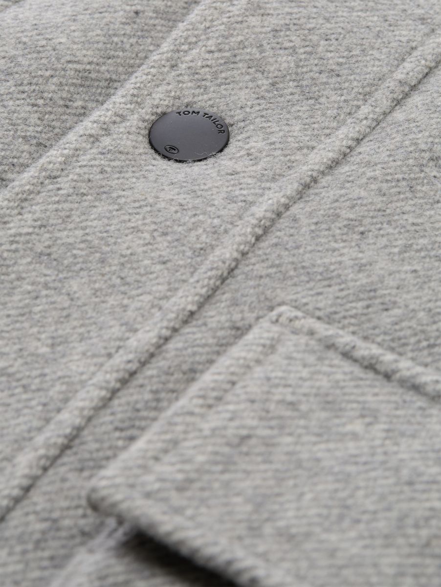 2-in-1 Wolljacke mit abnehmbarem Einsatz