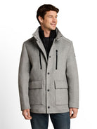 2-in-1 Wolljacke mit abnehmbarem Einsatz